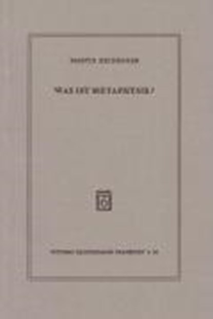 Was ist Metaphysik?, Martin Heidegger - Paperback - 9783465035176