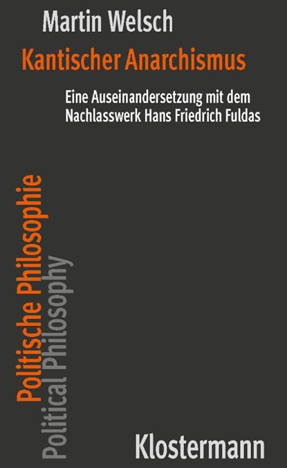 Kantischer Anarchismus, Martin Welsch - Paperback - 9783465046820
