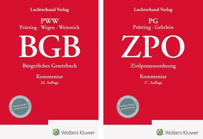 Bundle BGB Kommentar 20. Auflage und ZPO Kommentar 17. Auflage, Hanns Prütting ; Gerhard Wegen ; Gerd Weinreich - Gebonden - 9783472098447