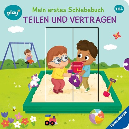 Play+ Mein erstes Schiebebuch Teilen und vertragen - ab 18 Monate, Maria Höck - Gebonden - 9783473456383