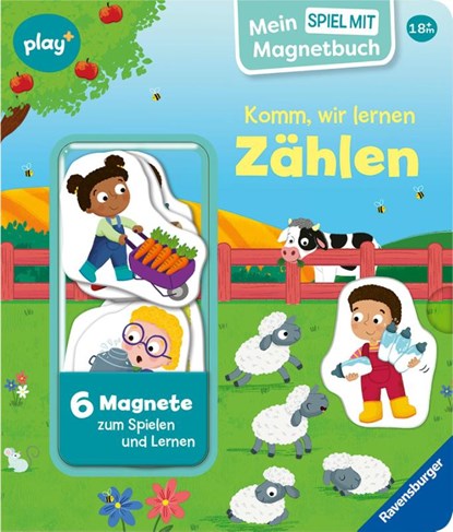 Play+ Mein Spiel mit-Magnetbuch Komm, wir lernen Zählen - ab 18 Monate, Kathrin Lena Orso - Gebonden - 9783473456413