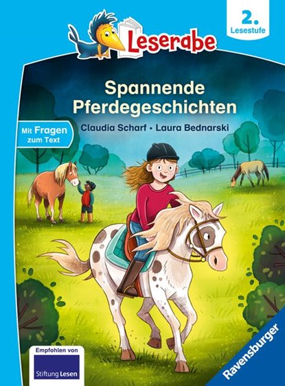 Leserabe 2. Lesestufe - Spannende Pferdegeschichten, Claudia Scharf - Gebonden - 9783473463299