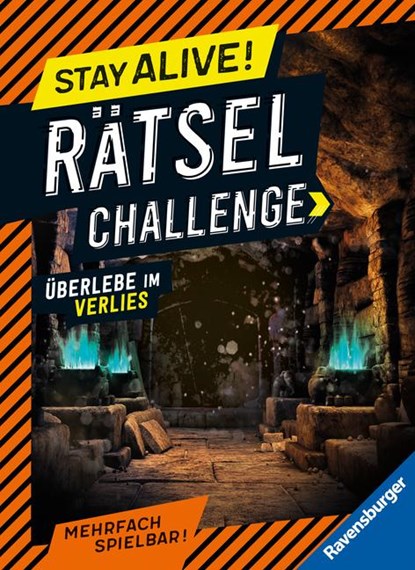 Ravensburger Stay alive! Rätsel-Challenge - Überlebe im Verlies - Rätselbuch für Gaming-Fans ab 8 Jahren, Rina Gregor - Gebonden - 9783473489565
