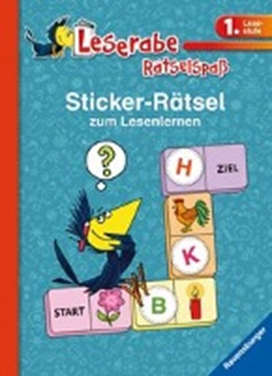 Leserabe: Sticker-Rätsel zum Lesenlernen (1. Lesestufe), blau