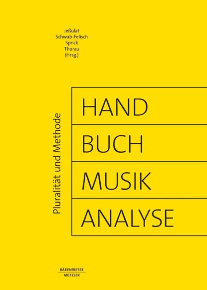 Handbuch Musikanalyse, Ariane Jeßulat ; Oliver Schwab-Felisch ; Jan Philipp Sprick - Gebonden - 9783476026170