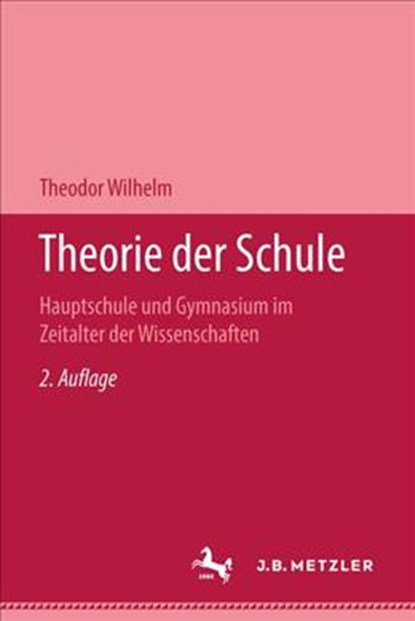 Theorie der Schule, Theodor Wilhelm - Gebonden - 9783476989758