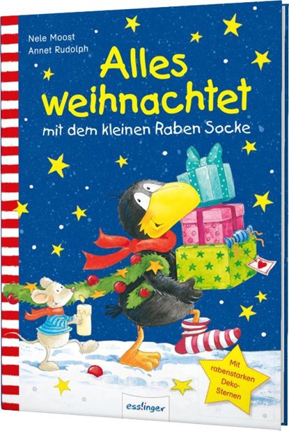 Der kleine Rabe Socke: Alles weihnachtet mit dem kleinen Raben Socke, Nele Moost - Gebonden - 9783480235483