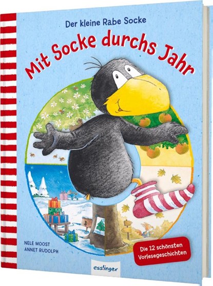 Der kleine Rabe Socke: Mit Socke durchs Jahr, Nele Moost - Gebonden - 9783480239689
