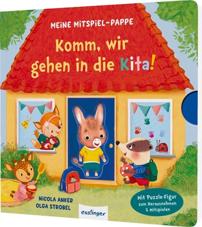 Meine Mitspiel-Pappe: Komm, wir gehen in die Kita!, Nicola Anker - Gebonden - 9783480240890