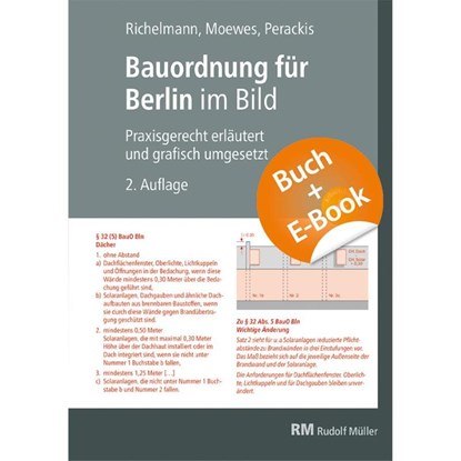 Bauordnung für Berlin im Bild mit E-Book (PDF), Dirk Richelmann ; Sarah Perackis ; Udo Moewes - Paperback - 9783481048990
