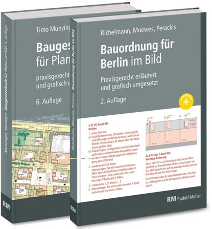 Buchpaket: Baugesetzbuch für Planer im Bild & Bauordnung Berlin im Bild, 2. Auflage, Dirk Richelmann ; Eva Maria Levold ; Sarah Perackis ; Timo Munzinger - Gebonden - 9783481049003