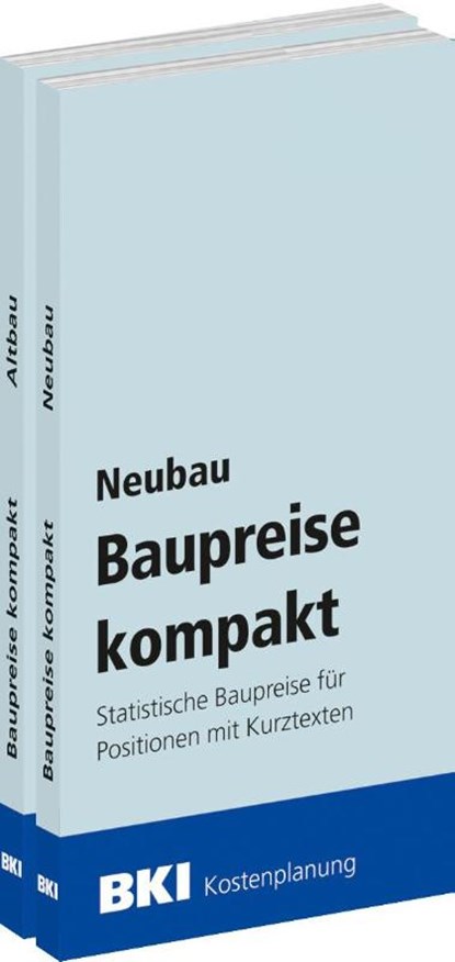 BKI Baupreise kompakt 2026 - Kombi-Paket Neubau + Altbau, BKI Baukosteninformationszentrum Deutscher Architektenkammern - Paperback - 9783481049683