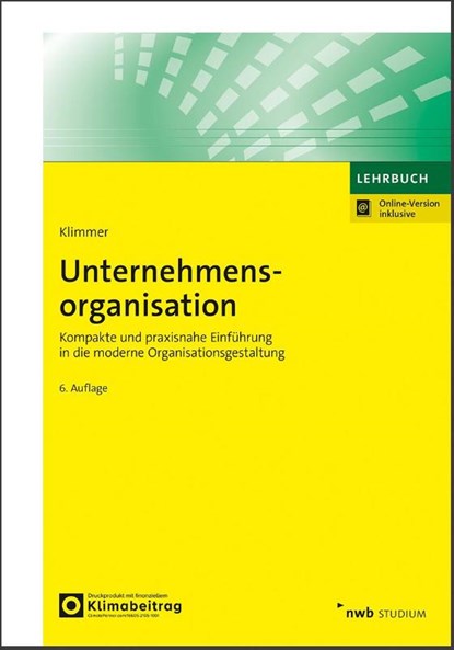 Unternehmensorganisation, Matthias Klimmer - Paperback - 9783482549762