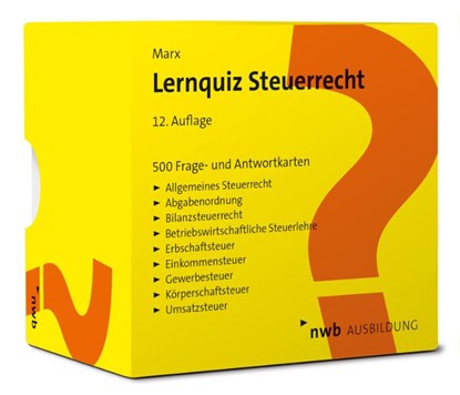 Lernquiz Steuerrecht, Arne Marx - Losbladig - 9783482684722