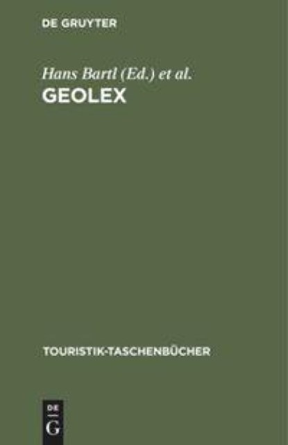 GeoLex, Hans Bartl ; Heinrich R Lang ; Helmut Eck - Gebonden - 9783486247534