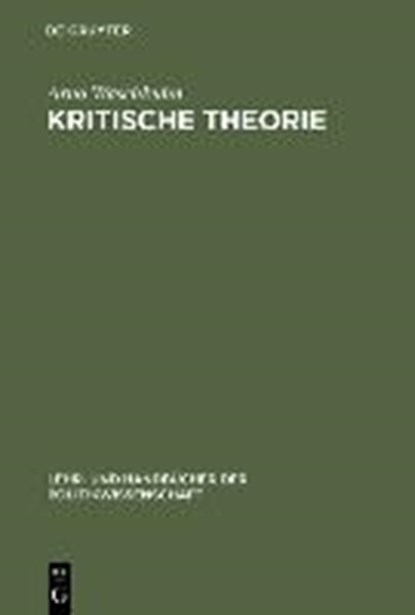 Kritische Theorie, WASCHKUHN,  Arno - Gebonden - 9783486253788
