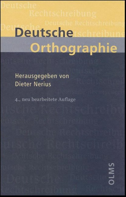 Deutsche Orthographie, Dieter Nerius - Gebonden - 9783487131849