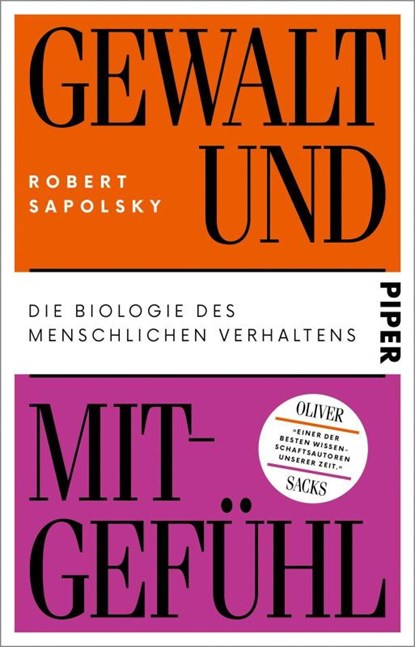 Gewalt und Mitgefühl, Robert Sapolsky - Paperback - 9783492318365