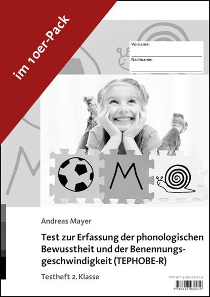 Test zur Erfassung der phonologischen Bewusstheit und der Benennungsgeschwindigkeit (TEPHOBE-R), Andreas Mayer - Paperback - 9783497032419