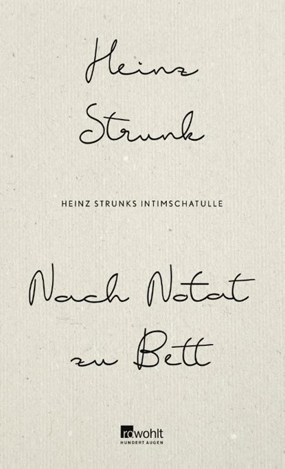 Nach Notat zu Bett, Heinz Strunk - Gebonden - 9783498001247