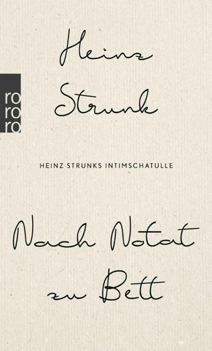 Nach Notat zu Bett, Heinz Strunk - Paperback - 9783499001550