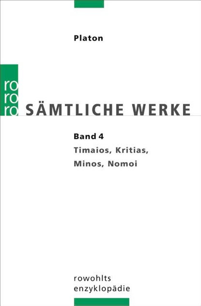 Sämtliche Werke 04, Platon - Paperback - 9783499555640