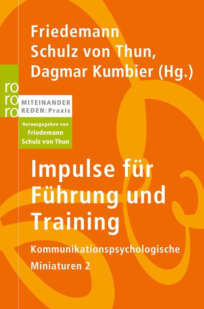 Impulse für Führung und Training, Friedemann Schulz von Thun ;  Dagmar Kumbier - Paperback - 9783499624643