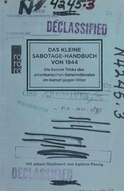 Das kleine Sabotage-Handbuch von 1944, US Office of Strategic Services - Gebonden - 9783499634161