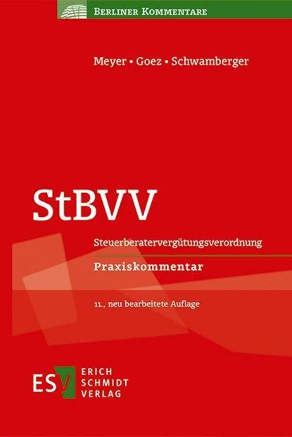 StBVV, Christoph Goez ;  Gerald Schwamberger - Gebonden - 9783503209361