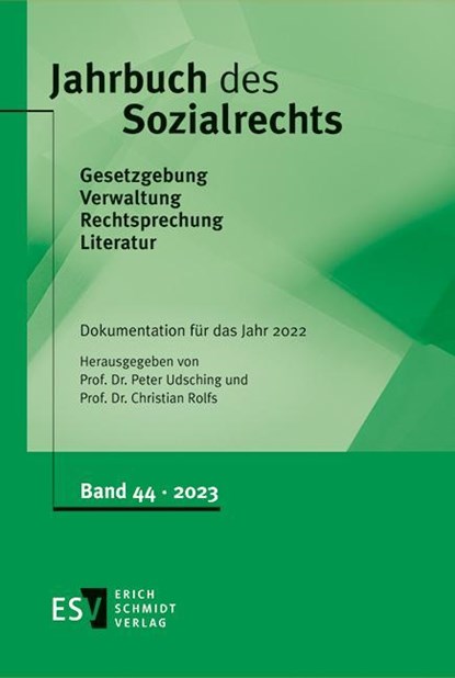 Jahrbuch des Sozialrechts / Jahrbuch des Sozialrechts Dokumentation für das Jahr 2022, Peter Udsching ;  Christian Rolfs - Gebonden - 9783503236879