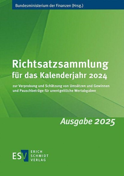 Richtsatzsammlung für das Kalenderjahr 2024, Bundesministerium Der Finanzen - Gebonden - 9783503243549