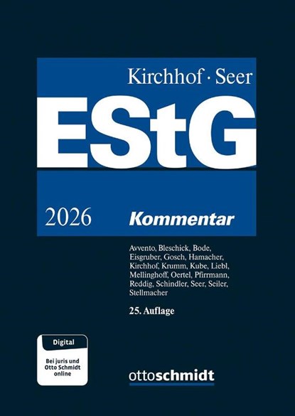Einkommensteuergesetz (EStG), Christina Avvento ; Martina Stellmacher ; Sascha Bleschik ; Walter Bode - Gebonden - 9783504231088