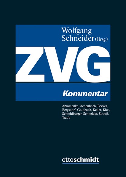 ZVG, Wolfgang Schneider - Gebonden - 9783504471095