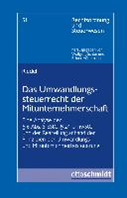 Riedel, L: Umwandlungssteuerrecht der Mitunternehmerschaft, RIEDEL,  Lisa Astrid - Paperback - 9783504642501