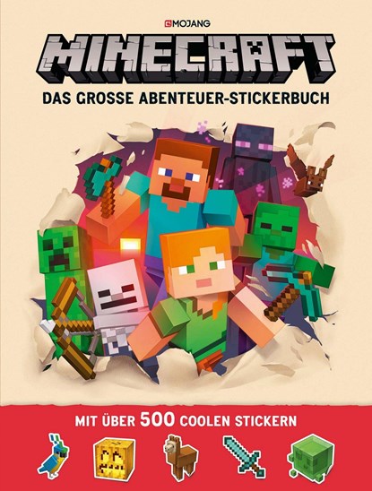 Minecraft, Das große Abenteuer-Stickerbuch, Minecraft - Gebonden - 9783505140662