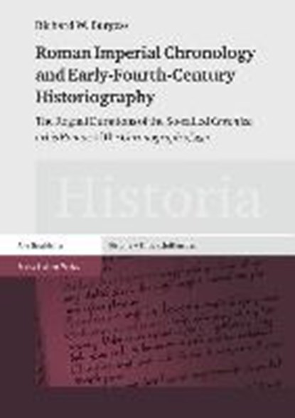 Burgess, R: Roman Imperial Chronology and Early-Fourth-Cent., BURGESS,  Richard W. - Gebonden - 9783515107259