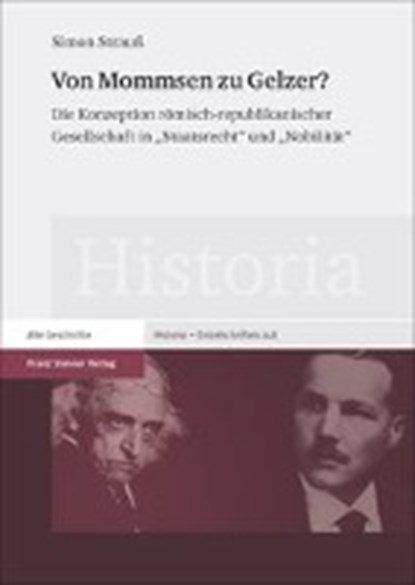 Von Mommsen zu Gelzer?, STRAUß,  Simon - Gebonden - 9783515118514