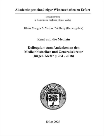 Kant und die Medizin, Klaus Manger ; Meinolf Vielberg - Paperback - 9783515139786
