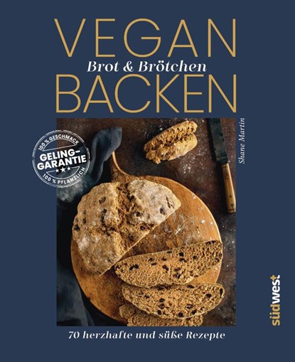 Vegan Brot & Brötchen backen, Shane Martin - Gebonden - 9783517103952