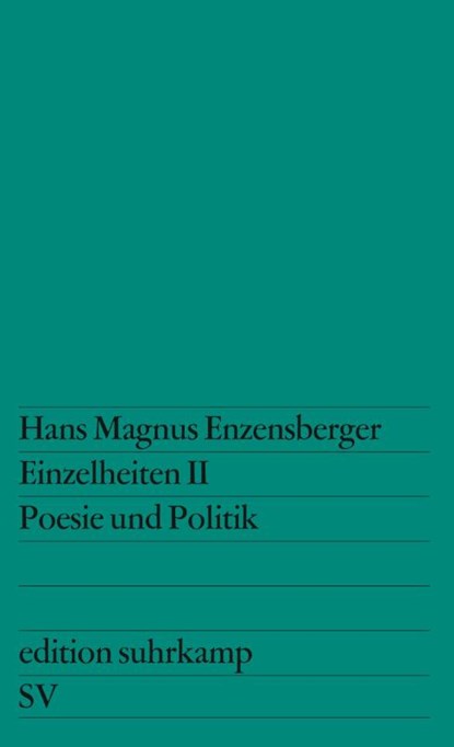 Einzelheiten II,, Hans Magnus Enzensberger - Paperback - 9783518100875