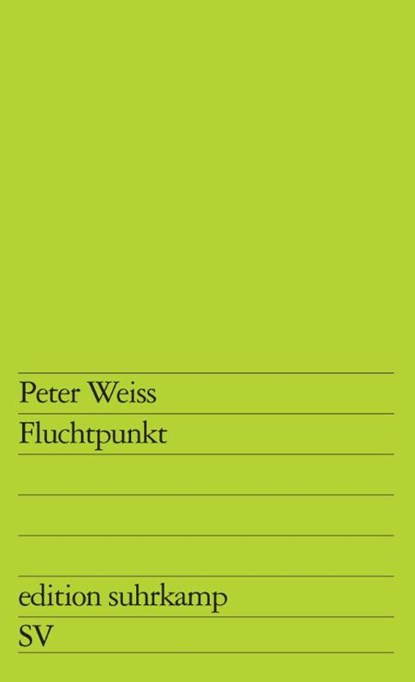 Fluchtpunkt, Peter Weiss - Paperback - 9783518101254