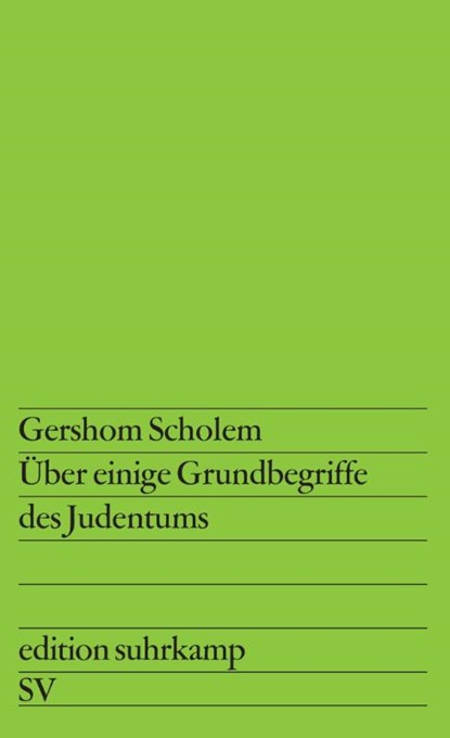 Über einige Grundbegriffe des Judentums, Gershom Scholem - Paperback - 9783518104149