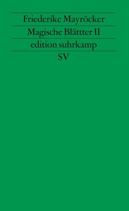 Magische Blätter 2, Friederike Mayröcker - Paperback - 9783518114216