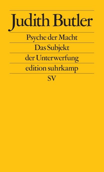 Psyche der Macht, Judith Butler - Paperback - 9783518117446