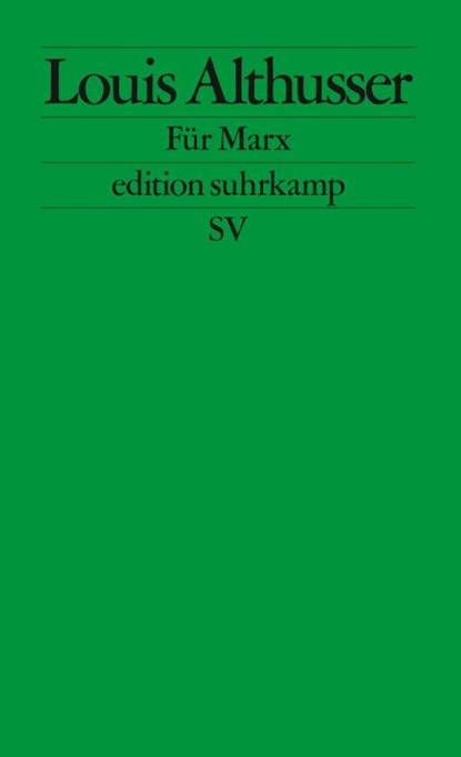 Für Marx, Louis Althusser - Paperback - 9783518126004