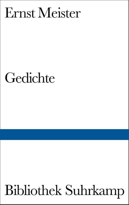 Gedichte, Ernst Meister - Gebonden - 9783518224588