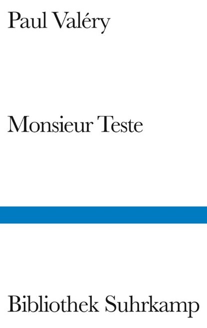 Monsieur Teste, Paul Valéry - Gebonden - 9783518240090