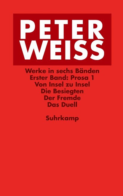 Werke in sechs Bänden, Peter Weiss - Paperback - 9783518241165