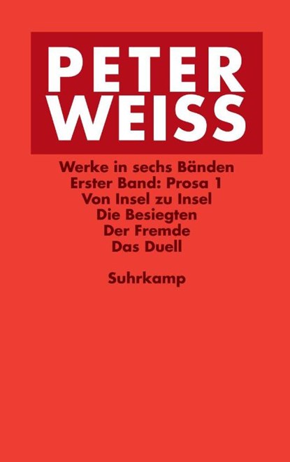 Werke in sechs Bänden, Peter Weiss - Paperback - 9783518241165