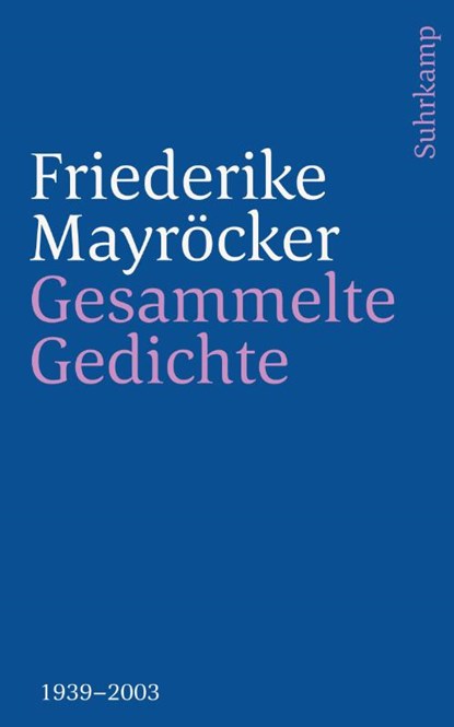 Gesammelte Gedichte, Friederike Mayröcker - Paperback - 9783518242308